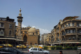 Al Thawra Street, a main north-south road running from the Citadel to the Aleppo Highway