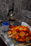 Fresh squeezed orange juice stand, Aleppo