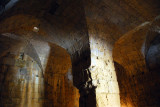 Massive vaulted chamber at the base of the keep, Saone Castle - Qalaat Saladin