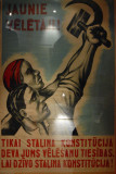Communist poster, Museum of Occupation
