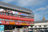 Behind the railway station, near Riga bus station