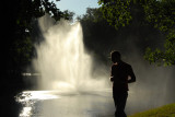 Fountain in the old moat, Riga