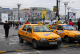 Romanian taxis, Piata Unirii, Bucharest