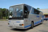 Nordeka bus from Riga to Tallinn via Prnu, Estonia