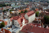 View southeast over Old Town Tallinn from St. Olafs Church