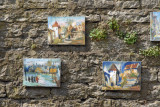 Art displayed for sale along the road from Pikk Jalg to Toompea Hill