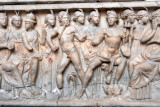 Sarcophagus with Marsyas and Apollo from Sidon, Lebanon ca 200-210 AD