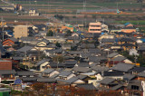 Rooftops of the old village below Inuyama Castle