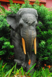 A second elephant sculpture