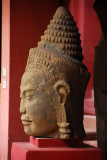 Head of a khmer sculpture, Cambodian National Museum