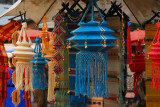 Hanging things that look like jellyfish, Chiang Mai Sunday Market