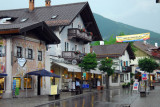 Dorfstrae, Oberammergau in the rain