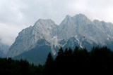 Zugspitze (2962m) seen from Grainau, Germany