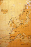 Old sea chart of Europe and the North Atlantic
