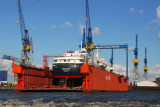 The Alexander von Humboldt in Dry Dock 16, Blohm + Voss Shipbuilding, Port of Hamburg