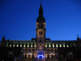 Hamburg - Rathaus, illuminated