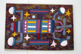 Papua New Guinea artist Mathias Mauages interpretation of a satellite using traditional designs, 1999