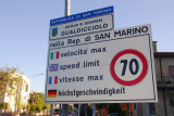 San Marino-Italy border - Gualdicciolo