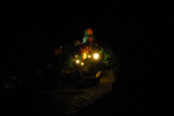 Walkway along the walls of San Marino, night