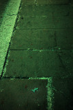 sidewalk at night