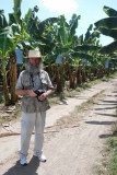 Bill Mondjack in banana plantation