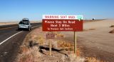 Bonneville Speedway three miles ahead!