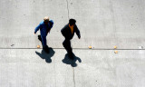 In step