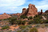 Topography next to the trail