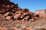 Getting closer to the boulders of the butte...