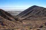 View to southeast at Peak 4944 (at right) and the salt flats