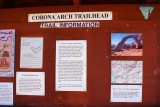 Bulletin board at the trailhead