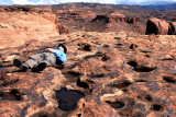 Surrounded---but not affected---by aura cavities