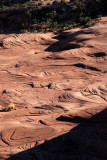 Lines formed by deposition of sand (much of the terrain around Moab is the result of sand deposition)