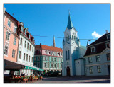 Colorful square, Riga