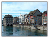 Limmatquai with the Rathaus, Zurich