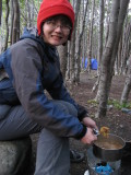 cooking in Campamento Los Perros