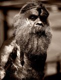 Aboriginal busker at Quay