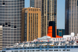 QE2 and Sydney backdrop