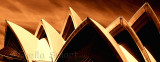 Opera House peaks in sepia