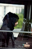 Muslim girl on bus