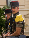 Soldier at Bastille Day parade