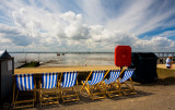 Southend with deckchairs and great sky