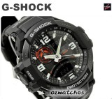 2013 CASIO G-SHOCK GRAVITY DEFIER 2 SENSOR SOLAR GA-1000 GA-1000-1A BLACK FACE