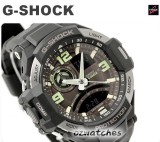 2013 CASIO G-SHOCK GRAVITY DEFIER 2 SENSOR SOLAR GA-1000 GA-1000-1B KHAKI FACE