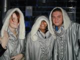 Roni, Bhavna and I in Our Super-Chic Ice Bar Capes (10/20)