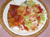 pizza and salad