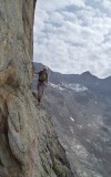 Ag. Dibona traverse on the Beulle ledges