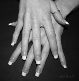 French Manicure Sparkle