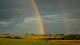 Rainbow over Farmland