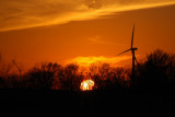 Windfarm at Sunset